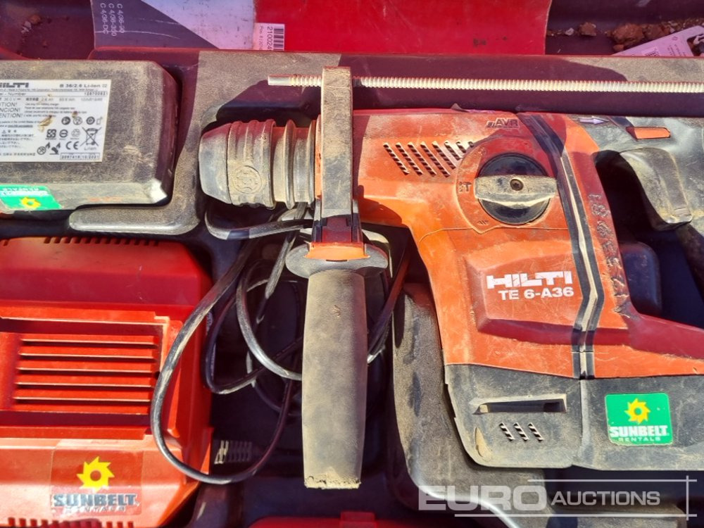Bygningsudstyr Hilti TE30 110Volt Hammer Drill, Hilti TE6-A36 Battery Hammer Drill, Makita 6906 110Volt Impact Driver, Makita DTW1001 Battery Impact Driver, 110Volt Concrete Poker: billede 18