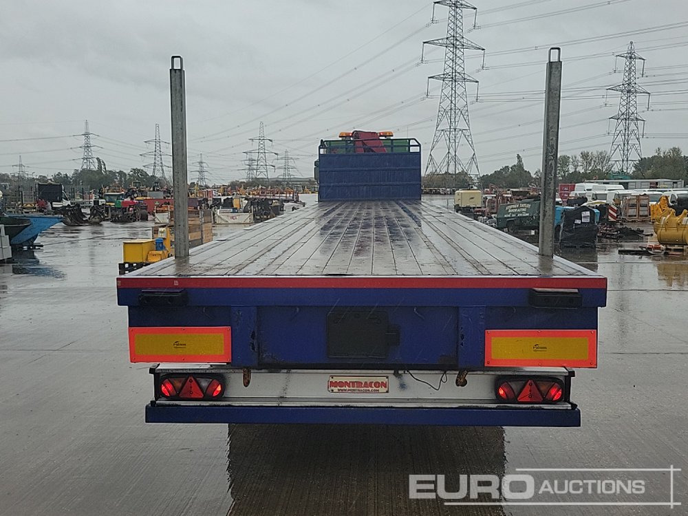 Montracon Tri Axle Flatbed Trailer - Åben sættevogn: billede 4 Montracon Tri Axle Flatbed Trailer - Åben sættevogn: billede 4