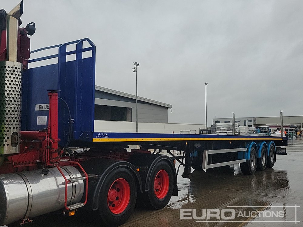 Montracon Tri Axle Flatbed Trailer - Åben sættevogn: billede 1 Montracon Tri Axle Flatbed Trailer - Åben sættevogn: billede 1