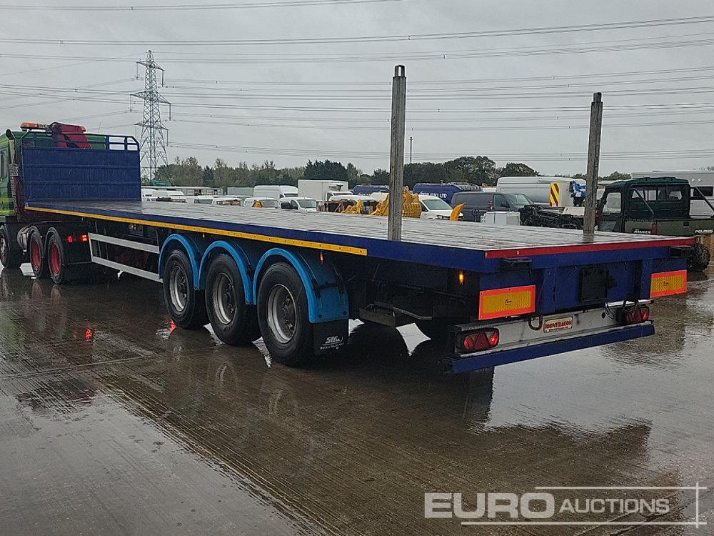 Montracon Tri Axle Flatbed Trailer - Åben sættevogn: billede 3 Montracon Tri Axle Flatbed Trailer - Åben sættevogn: billede 3
