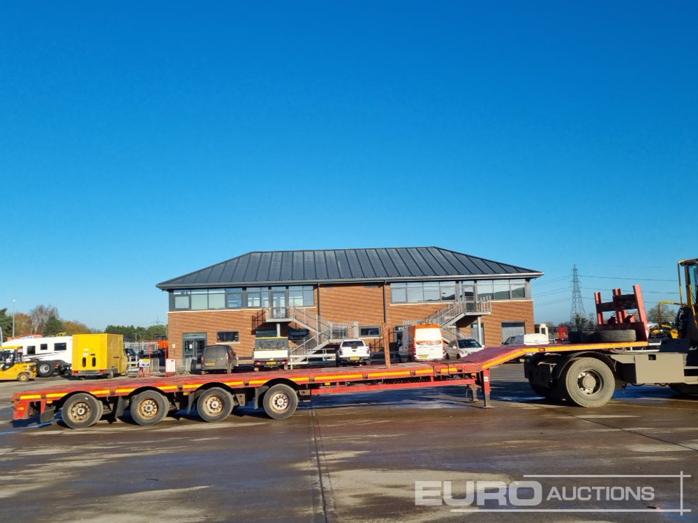 Lastbil med lad Nooteboom 4 Axle Extendable Low Loader Trailer, Twin Axle Rear Steer, Out Riggers: billede 6