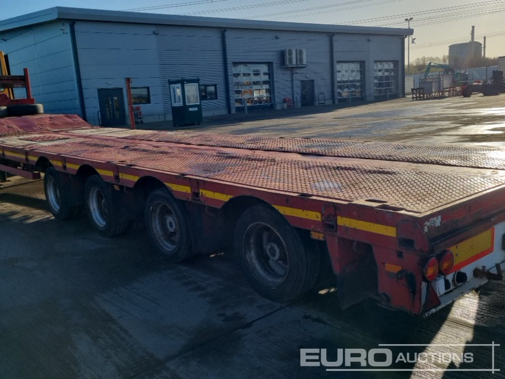 Lastbil med lad Nooteboom 4 Axle Extendable Low Loader Trailer, Twin Axle Rear Steer, Out Riggers: billede 29
