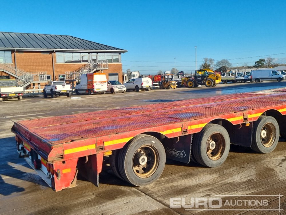 Lastbil med lad Nooteboom 4 Axle Extendable Low Loader Trailer, Twin Axle Rear Steer, Out Riggers: billede 18