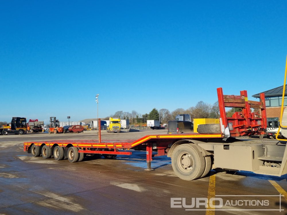 Lastbil med lad Nooteboom 4 Axle Extendable Low Loader Trailer, Twin Axle Rear Steer, Out Riggers: billede 7