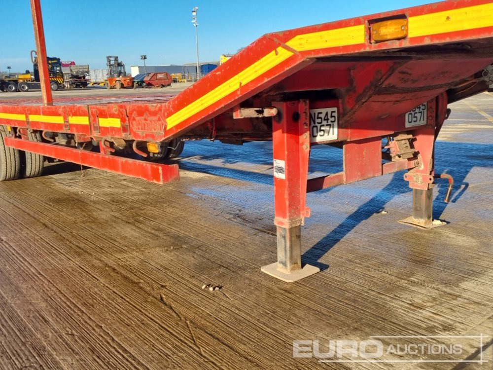 Lastbil med lad Nooteboom 4 Axle Extendable Low Loader Trailer, Twin Axle Rear Steer, Out Riggers: billede 22