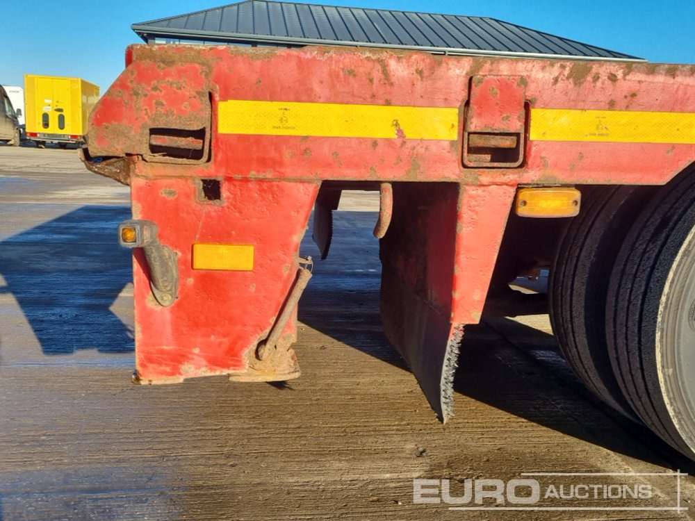 Lastbil med lad Nooteboom 4 Axle Extendable Low Loader Trailer, Twin Axle Rear Steer, Out Riggers: billede 19