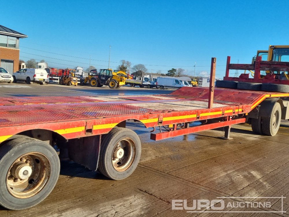 Lastbil med lad Nooteboom 4 Axle Extendable Low Loader Trailer, Twin Axle Rear Steer, Out Riggers: billede 20