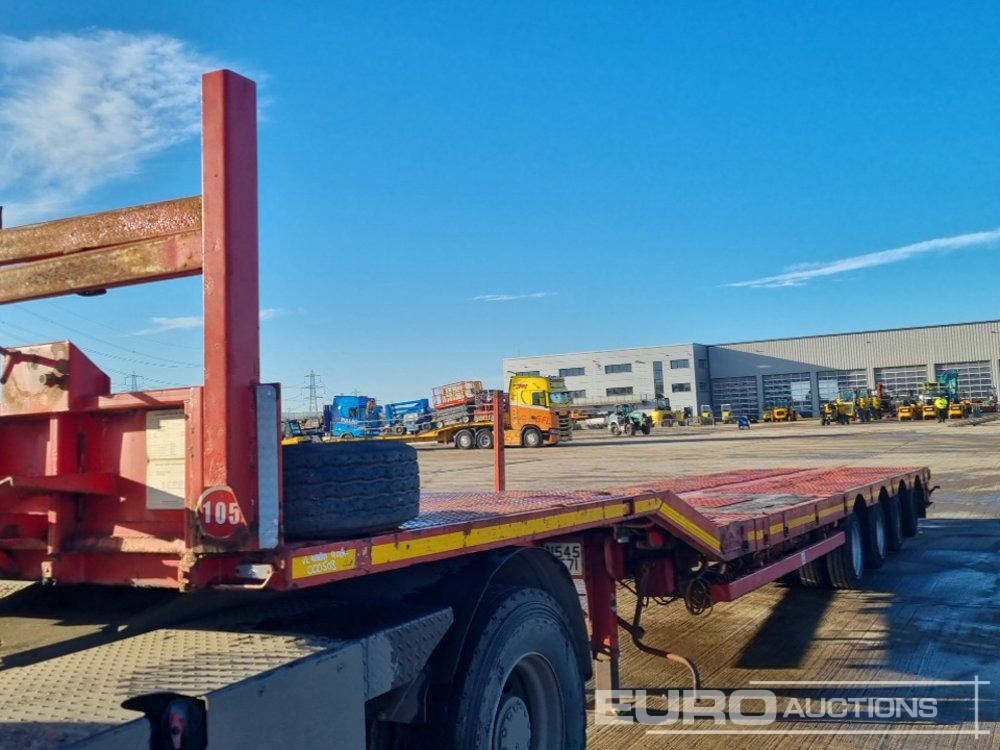 Lastbil med lad Nooteboom 4 Axle Extendable Low Loader Trailer, Twin Axle Rear Steer, Out Riggers: billede 33