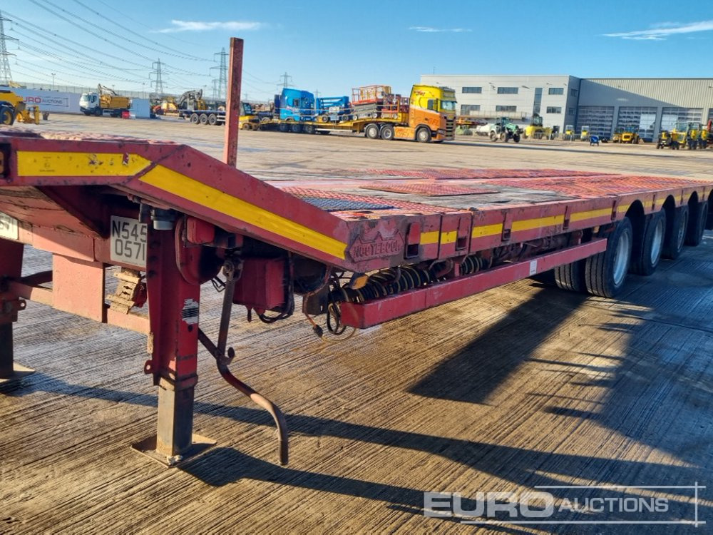 Lastbil med lad Nooteboom 4 Axle Extendable Low Loader Trailer, Twin Axle Rear Steer, Out Riggers: billede 31