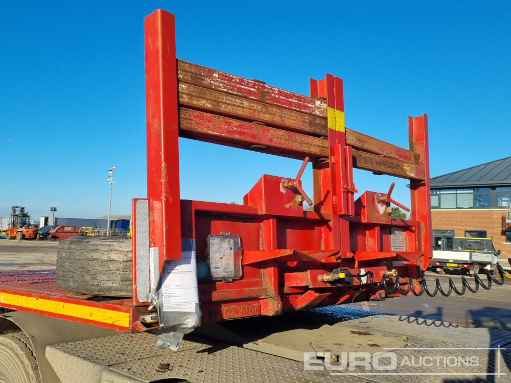 Lastbil med lad Nooteboom 4 Axle Extendable Low Loader Trailer, Twin Axle Rear Steer, Out Riggers: billede 25