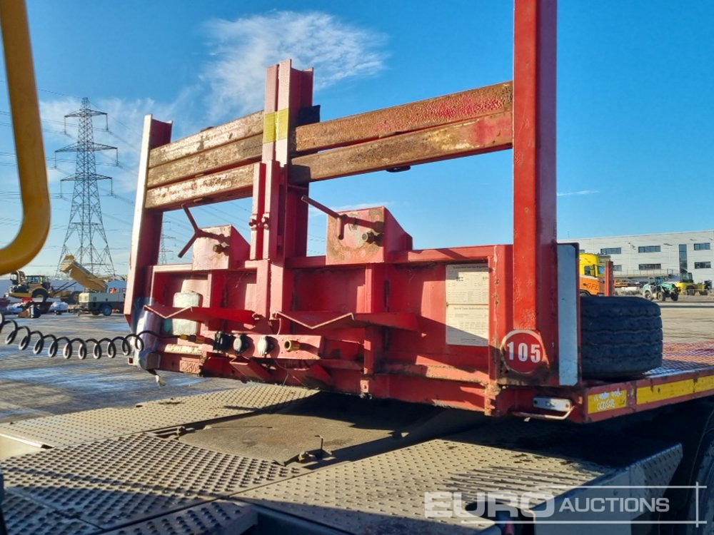 Lastbil med lad Nooteboom 4 Axle Extendable Low Loader Trailer, Twin Axle Rear Steer, Out Riggers: billede 34