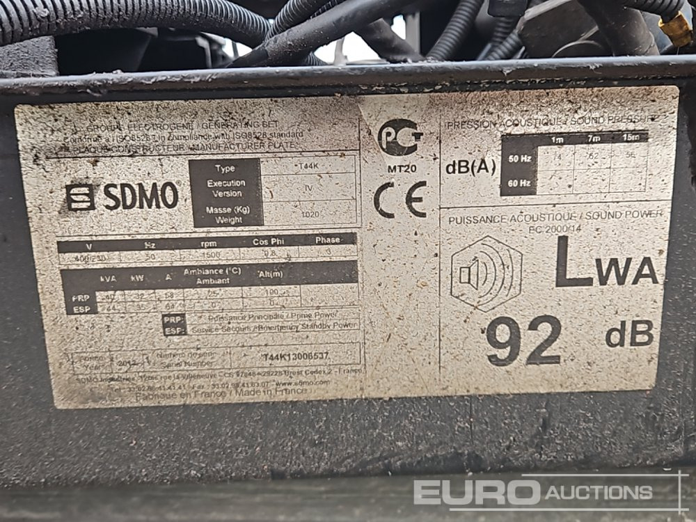 Strømgenerator SDMO Generator, 4 Cylinder Engine: billede 23