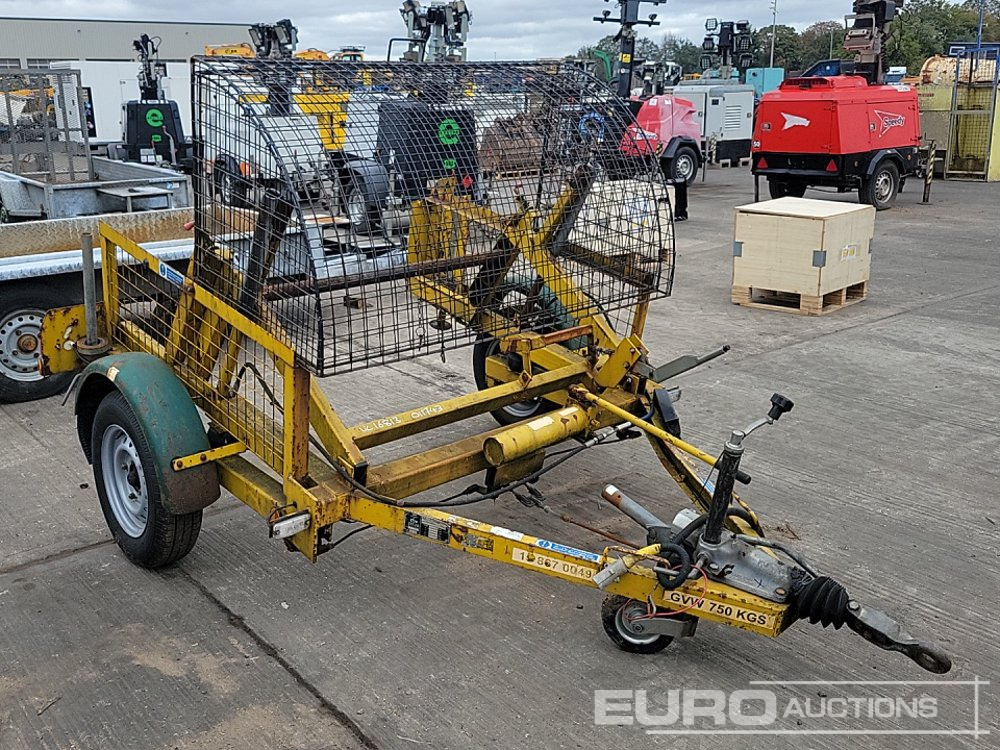 Kabeltrailer Seb International Single Axle Cable Reel Trailer: billede 7