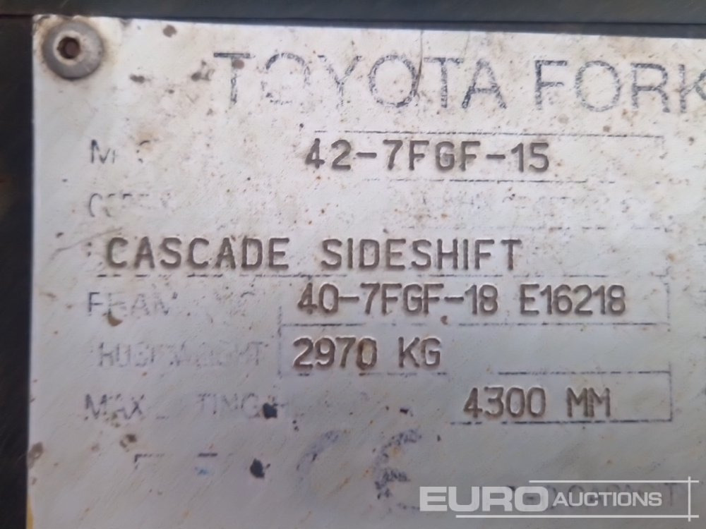 Gas gaffeltruck Toyota 42-7FGF15: billede 38