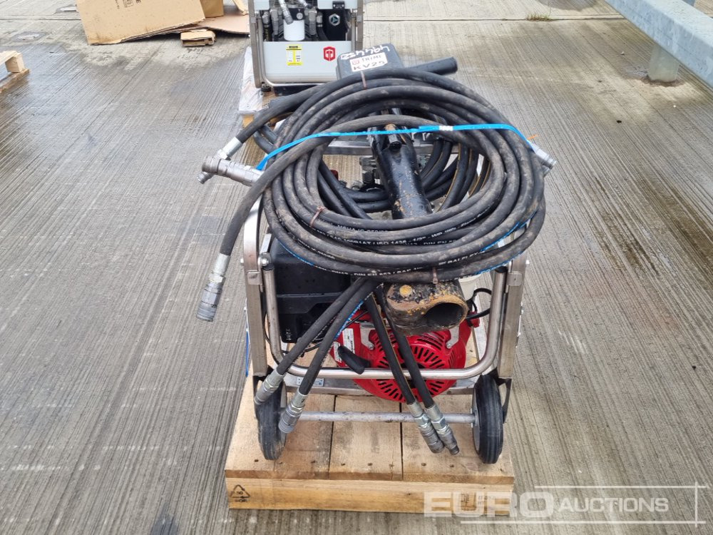 Trime Hydraulic Power Pack, Honda Engine, Hydraulic Hand Held Breaker, Hydraulic Hose - Asfaltudlægningmaskine: billede 4 Trime Hydraulic Power Pack, Honda Engine, Hydraulic Hand Held Breaker, Hydraulic Hose - Asfaltudlægningmaskine: billede 4