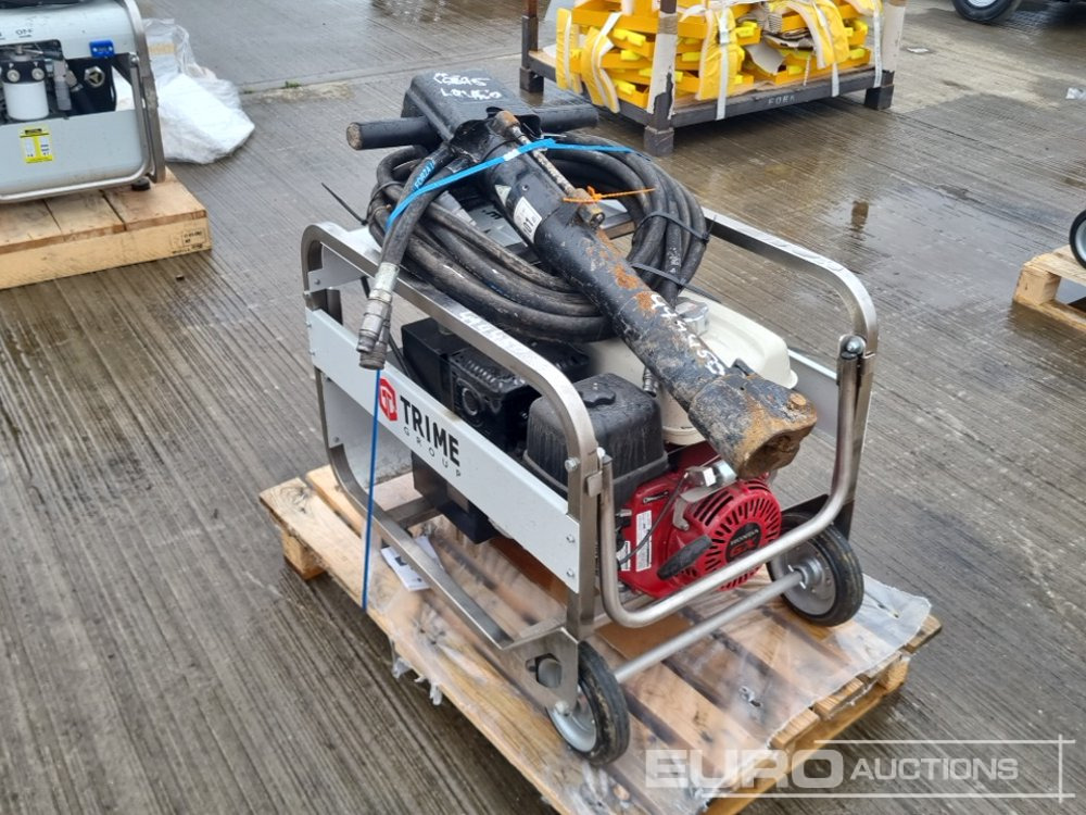 Trime Hydraulic Power Pack, Honda Engine, Hydraulic Hand Held Breaker, Hydraulic Hose - Asfaltudlægningmaskine: billede 3 Trime Hydraulic Power Pack, Honda Engine, Hydraulic Hand Held Breaker, Hydraulic Hose - Asfaltudlægningmaskine: billede 3