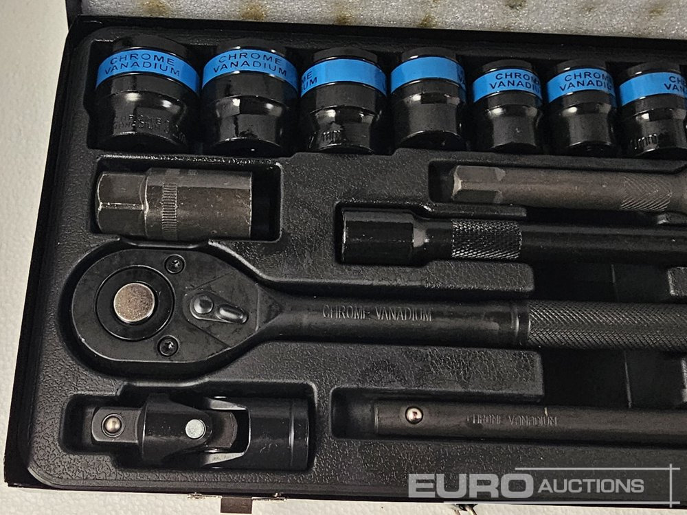 Unused 1/2" Socket & Rachet Set - Værkstedsudstyr: billede 4 Unused 1/2" Socket & Rachet Set - Værkstedsudstyr: billede 4
