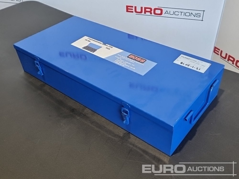 Unused Boss 1" 21pc Pneumatic Socket Set, 8" Impact Extension Bar, Universal Joint, Quick Release Ratchet Handle, 20" T-sliding Bar - Bygningsudstyr: billede 3 Unused Boss 1" 21pc Pneumatic Socket Set, 8" Impact Extension Bar, Universal Joint, Quick Release Ratchet Handle, 20" T-sliding Bar - Bygningsudstyr: billede 3