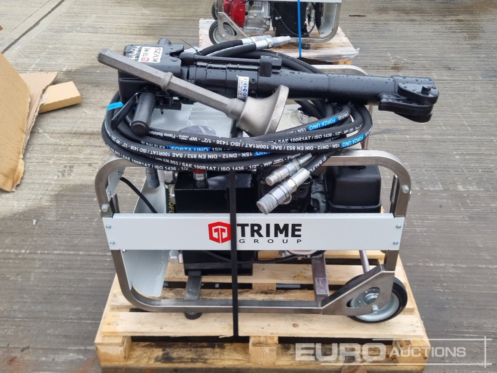 Unused Trime Hydraulic Power Pack, Honda Engine, Hydraulic Hand Held Breaker, Hydraulic Hose, Chisel - Asfaltudlægningmaskine: billede 2 Unused Trime Hydraulic Power Pack, Honda Engine, Hydraulic Hand Held Breaker, Hydraulic Hose, Chisel - Asfaltudlægningmaskine: billede 2