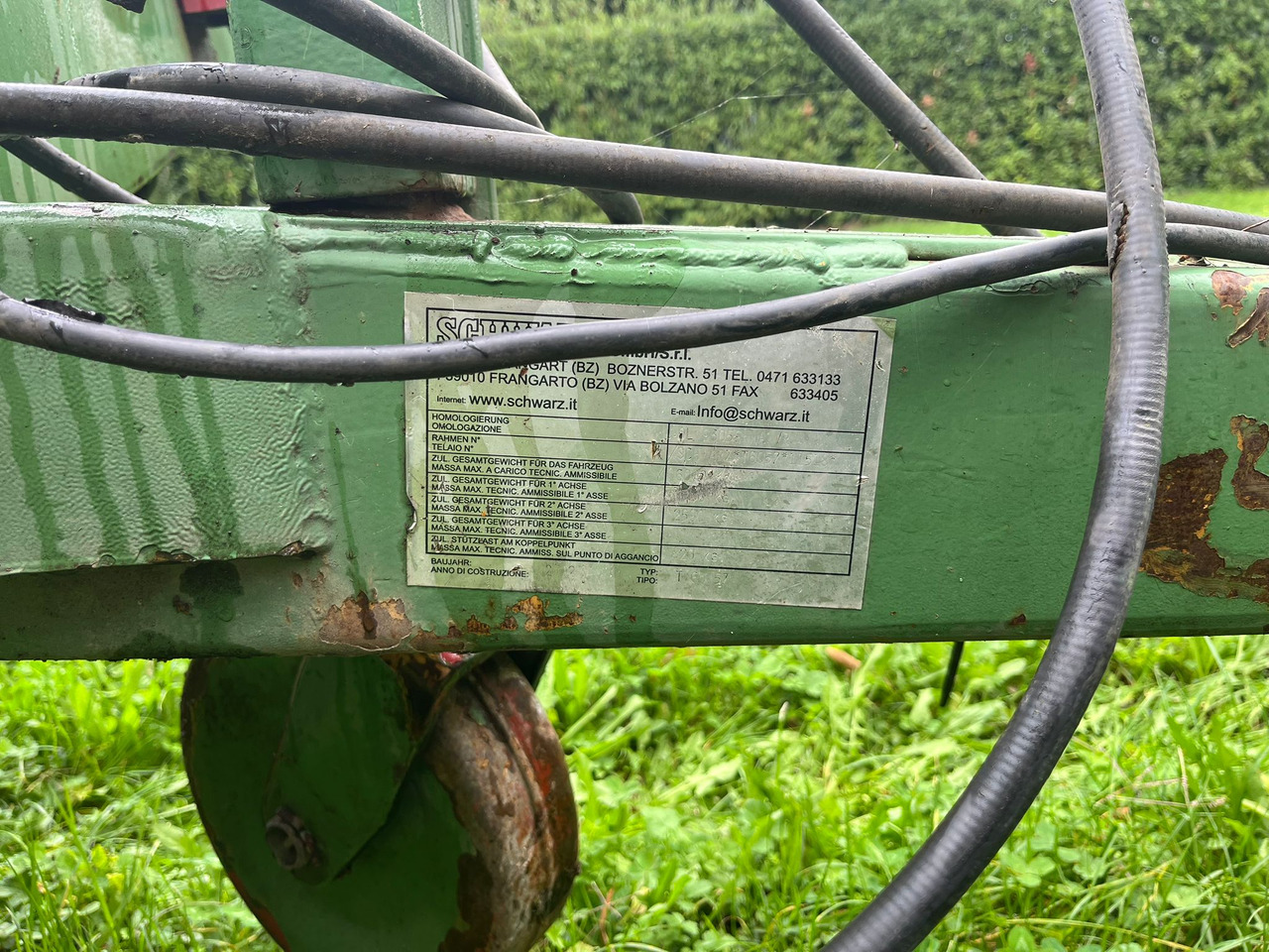 Rimorchio usato Schwarz t6057 - Landbrugs anhænger platform: billede 4 Rimorchio usato Schwarz t6057 - Landbrugs anhænger platform: billede 4