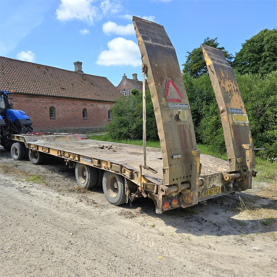 Goldhofer TU4-2x2-32/80 - Nedbygget platform påhængsvogn: billede 3 Goldhofer TU4-2x2-32/80 - Nedbygget platform påhængsvogn: billede 3