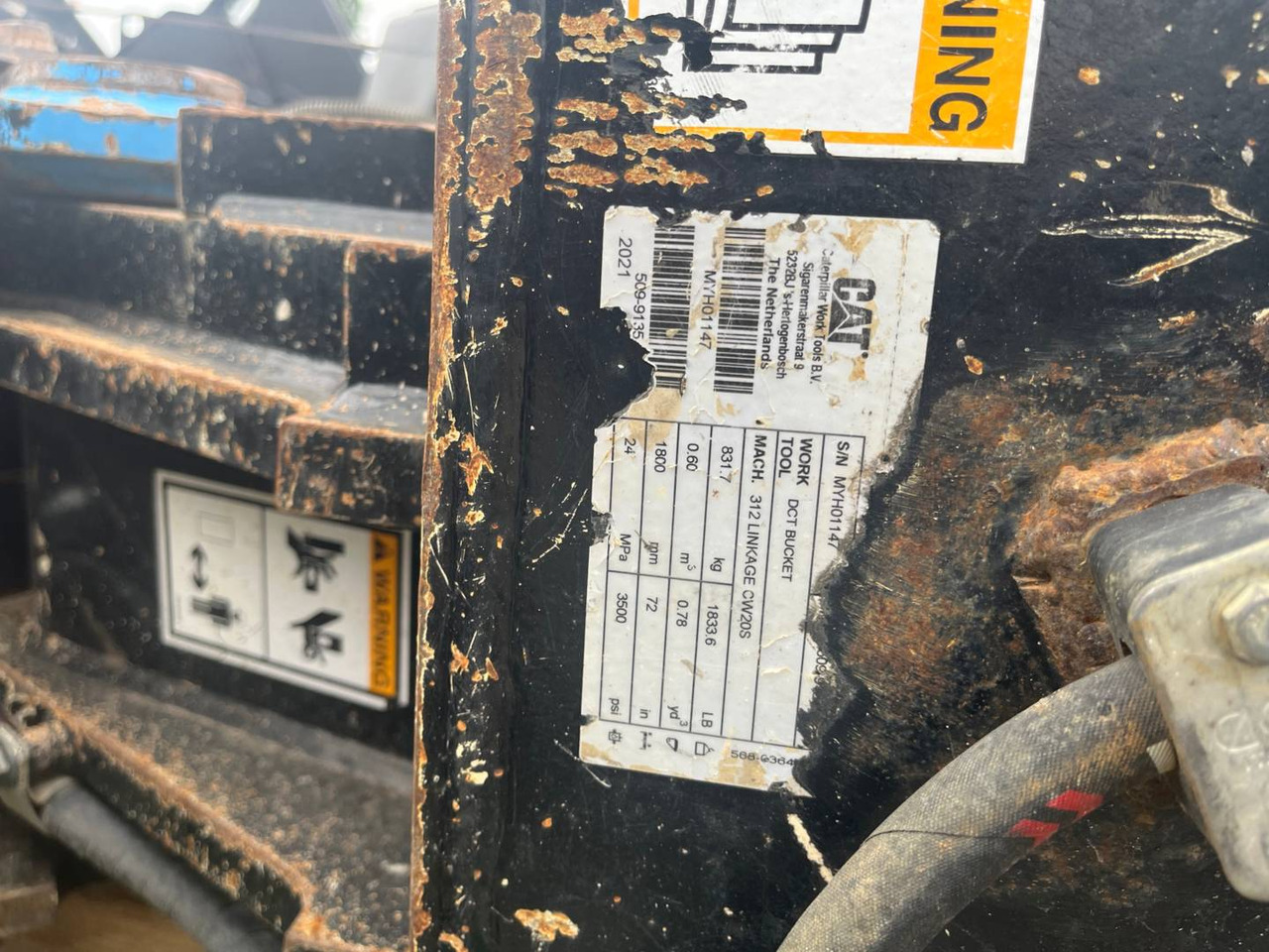 CAT CW20S/1800MM/0.6M3 - Skovl til gravemaskine: billede 2 CAT CW20S/1800MM/0.6M3 - Skovl til gravemaskine: billede 2