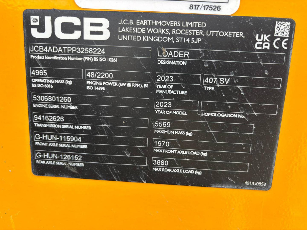 JCB 407 - Gummihjulslæsser: billede 5 JCB 407 - Gummihjulslæsser: billede 5