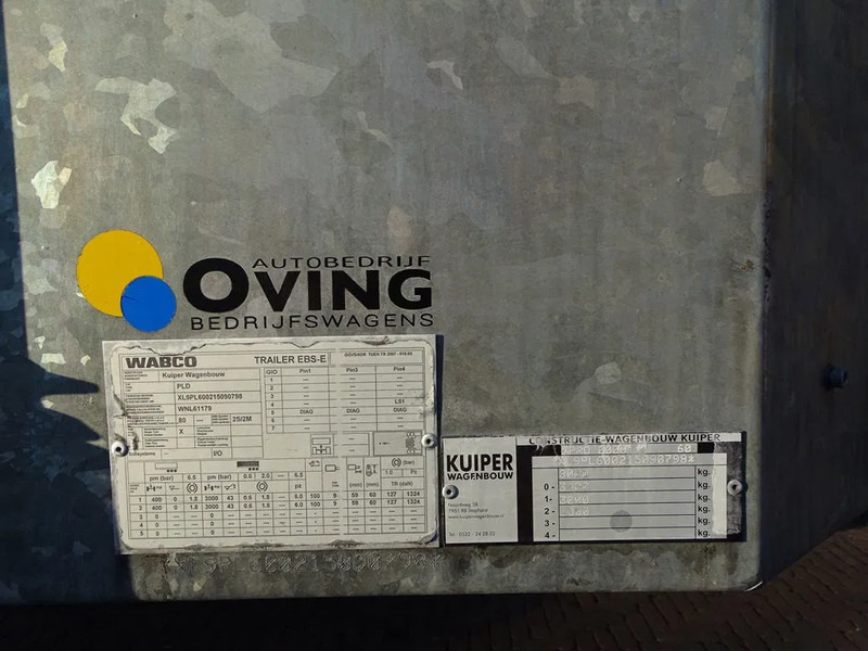 Kuiper 8 Tons Be Oplegger 670x195 laadvloerhoogte 50 cm - Nedbygget platform sættevogn: billede 5 Kuiper 8 Tons Be Oplegger 670x195 laadvloerhoogte 50 cm - Nedbygget platform sættevogn: billede 5