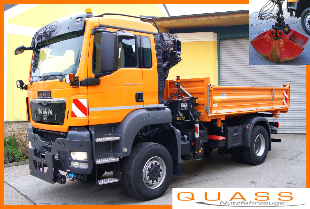 MAN TGS 18.320 BL 4x4 / HIAB 088 B-2 / Winterdienst - Lastbil med kran: billede 1 MAN TGS 18.320 BL 4x4 / HIAB 088 B-2 / Winterdienst - Lastbil med kran: billede 1