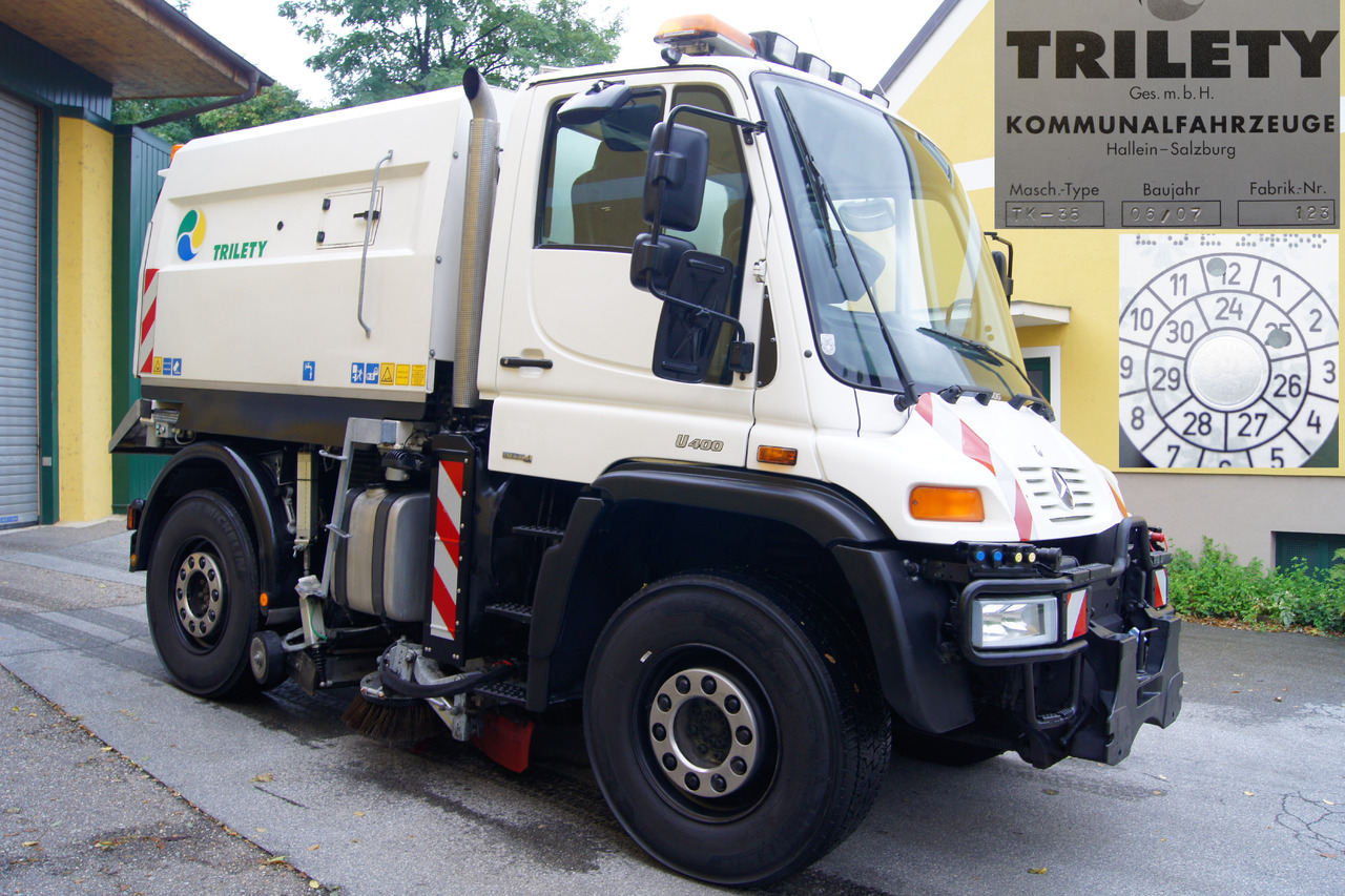 MERCEDES-BENZ Unimog U400 + TRILETY Kehrmaschine/TÜV/EUR4/Leistungshydraulik - Fejebil: billede 2 MERCEDES-BENZ Unimog U400 + TRILETY Kehrmaschine/TÜV/EUR4/Leistungshydraulik - Fejebil: billede 2