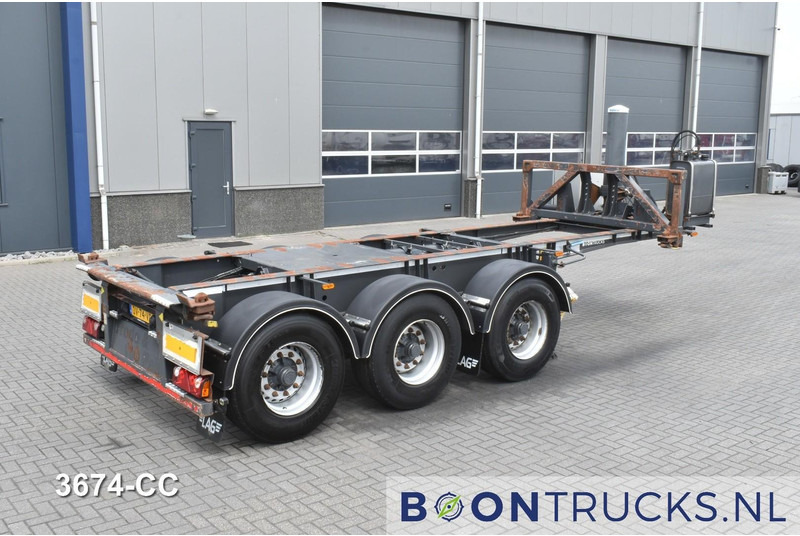 LAG O-3-CC A9 | 20ft TIPPING CHASSIS * 24v SELF SUPPORT * LIFT AXLE * BPW / DISC - Containerbil/ Veksellad sættevogn: billede 1 LAG O-3-CC A9 | 20ft TIPPING CHASSIS * 24v SELF SUPPORT * LIFT AXLE * BPW / DISC - Containerbil/ Veksellad sættevogn: billede 1