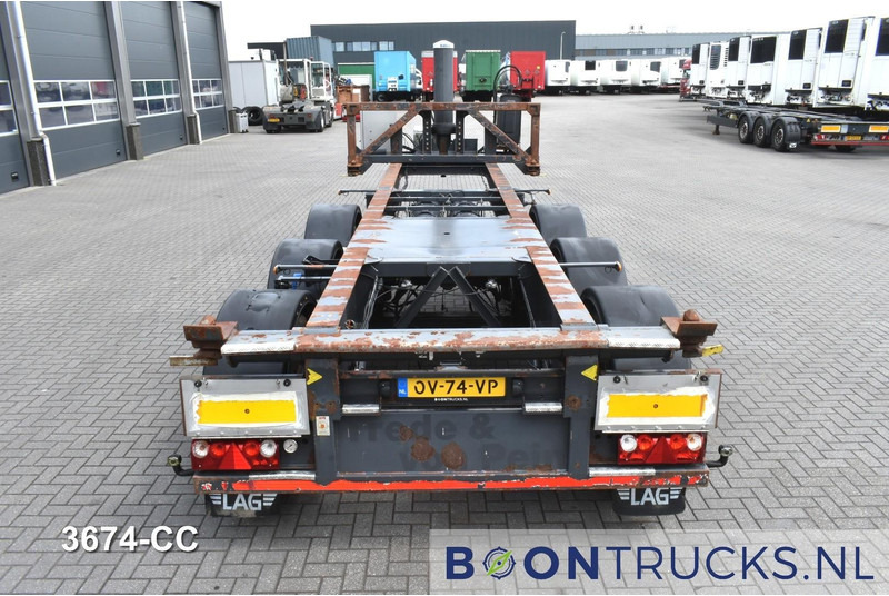 LAG O-3-CC A9 | 20ft TIPPING CHASSIS * 24v SELF SUPPORT * LIFT AXLE * BPW / DISC - Containerbil/ Veksellad sættevogn: billede 2 LAG O-3-CC A9 | 20ft TIPPING CHASSIS * 24v SELF SUPPORT * LIFT AXLE * BPW / DISC - Containerbil/ Veksellad sættevogn: billede 2
