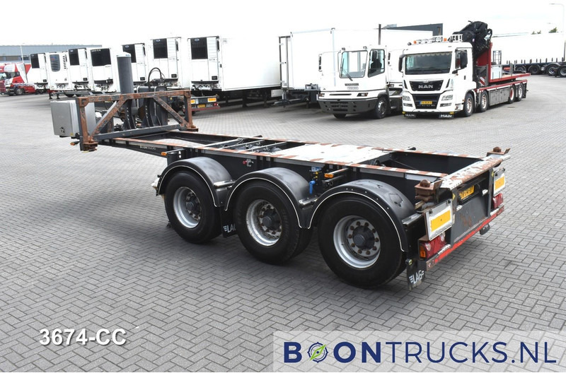LAG O-3-CC A9 | 20ft TIPPING CHASSIS * 24v SELF SUPPORT * LIFT AXLE * BPW / DISC - Containerbil/ Veksellad sættevogn: billede 3 LAG O-3-CC A9 | 20ft TIPPING CHASSIS * 24v SELF SUPPORT * LIFT AXLE * BPW / DISC - Containerbil/ Veksellad sættevogn: billede 3
