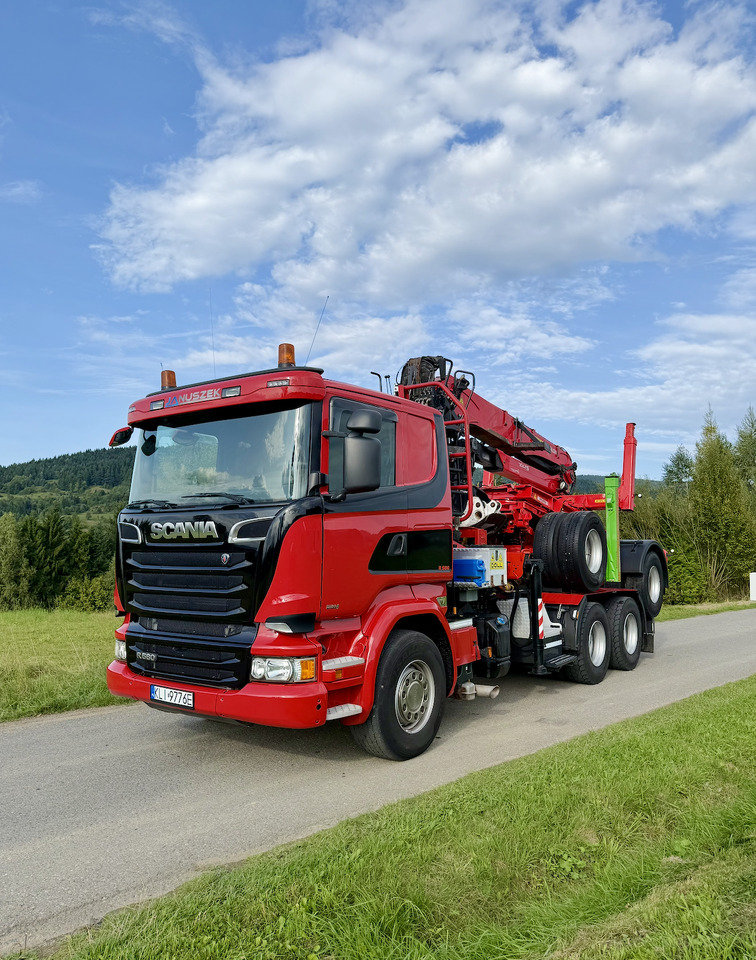SCANIA R580 - Tømmerbil, Lastbil med kran: billede 1 SCANIA R580 - Tømmerbil, Lastbil med kran: billede 1