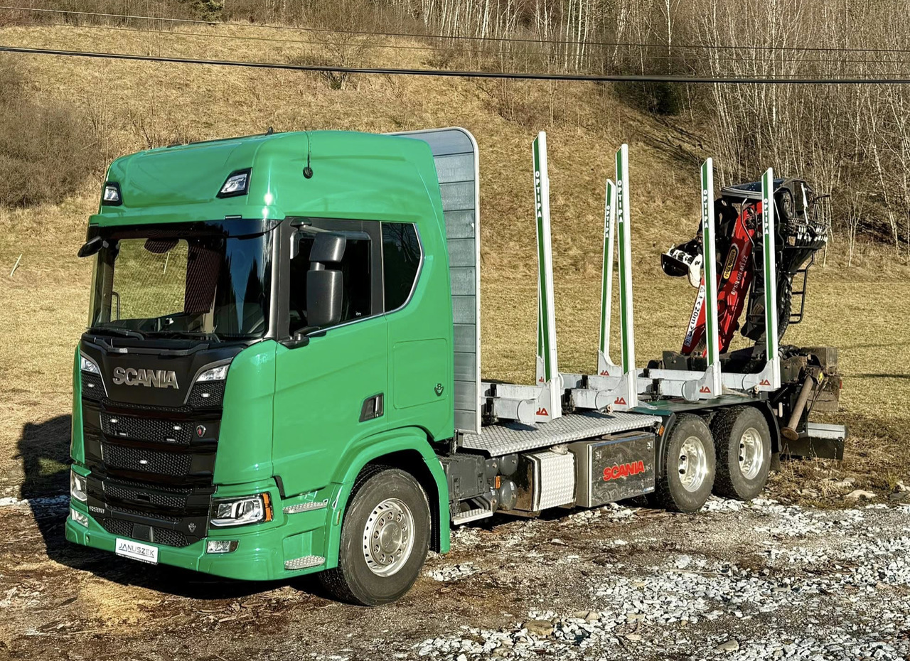 SCANIA R580 - Tømmerbil, Lastbil med kran: billede 2 SCANIA R580 - Tømmerbil, Lastbil med kran: billede 2