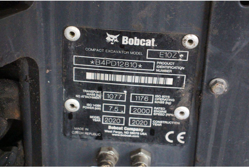 Minigravemaskine Bobcat E10Z: billede 14 Minigravemaskine Bobcat E10Z: billede 14