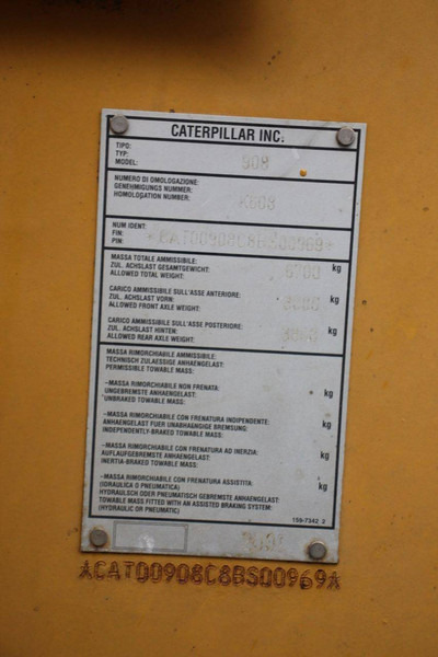 Gummihjulslæsser Caterpillar 908: billede 17 Gummihjulslæsser Caterpillar 908: billede 17