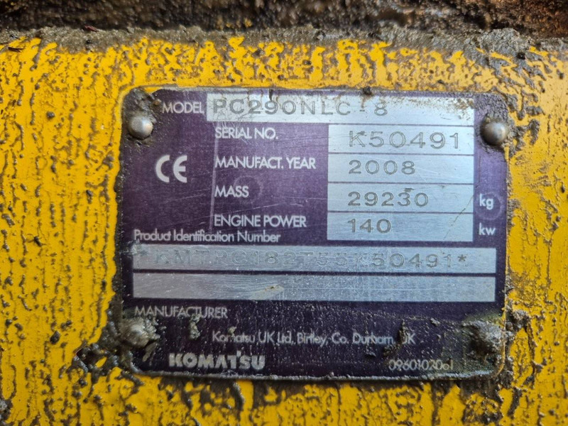 Komatsu PC290NLC-8 - Bæltegravemaskine: billede 5 Komatsu PC290NLC-8 - Bæltegravemaskine: billede 5