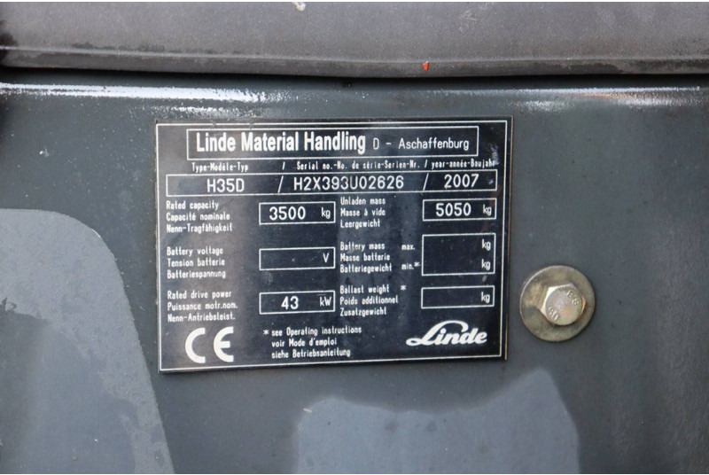 Diesel gaffeltruck Linde H35D: billede 13