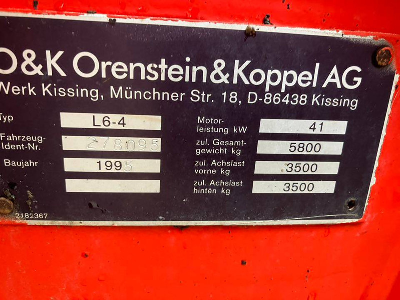 O & K L6 - Gummihjulslæsser: billede 4 O & K L6 - Gummihjulslæsser: billede 4