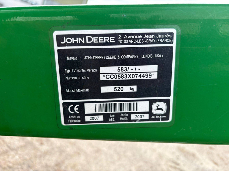 Udstyr John Deere 583: billede 11 Udstyr John Deere 583: billede 11