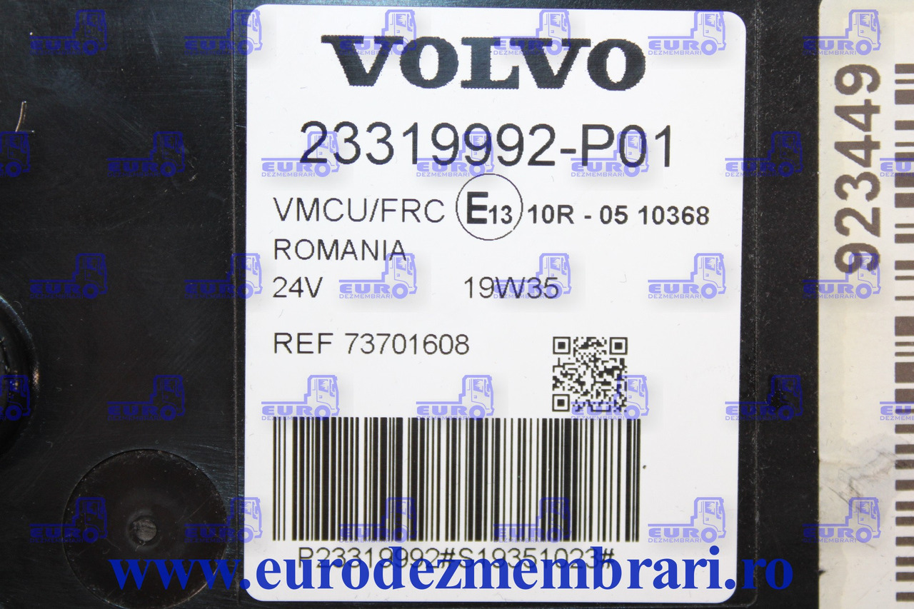 CALCULATOR VMCU VOLVO FH4 23319992, 23319971 21724448 21749022 21936624 21910766 21936558 22445004 23006075 - Kontrol blok for Lastbil: billede 3 CALCULATOR VMCU VOLVO FH4 23319992, 23319971 21724448 21749022 21936624 21910766 21936558 22445004 23006075 - Kontrol blok for Lastbil: billede 3