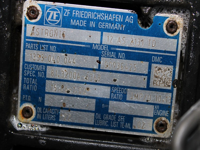 CUTIE DE VITEZE AUTOMATA CU INTARDER MAN 12AS 2131 TD R=15,86-1,00 81.32004.6368 - Gearkasse for Lastbil: billede 5 CUTIE DE VITEZE AUTOMATA CU INTARDER MAN 12AS 2131 TD R=15,86-1,00 81.32004.6368 - Gearkasse for Lastbil: billede 5