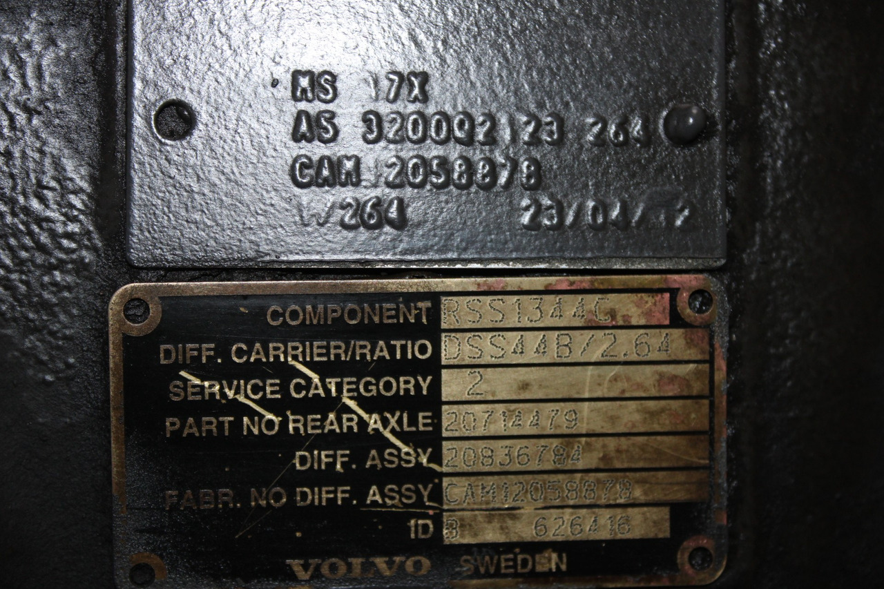 DIFERENTIAL VOLVO MS 17X RSS1344C R=2,85 20836784 - Differentialtandhjul for Lastbil: billede 3 DIFERENTIAL VOLVO MS 17X RSS1344C R=2,85 20836784 - Differentialtandhjul for Lastbil: billede 3
