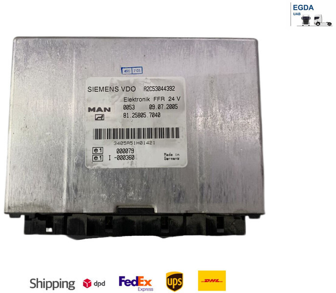 MAN TG - Kontrol blok: billede 1 MAN TG - Kontrol blok: billede 1