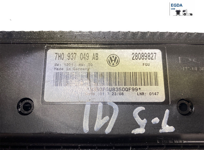 Volkswagen - Kontrol blok: billede 2 Volkswagen - Kontrol blok: billede 2