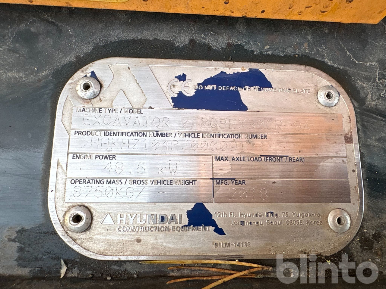 Bæltegravemaskine Hyundai Robex 80CR-9A: billede 35