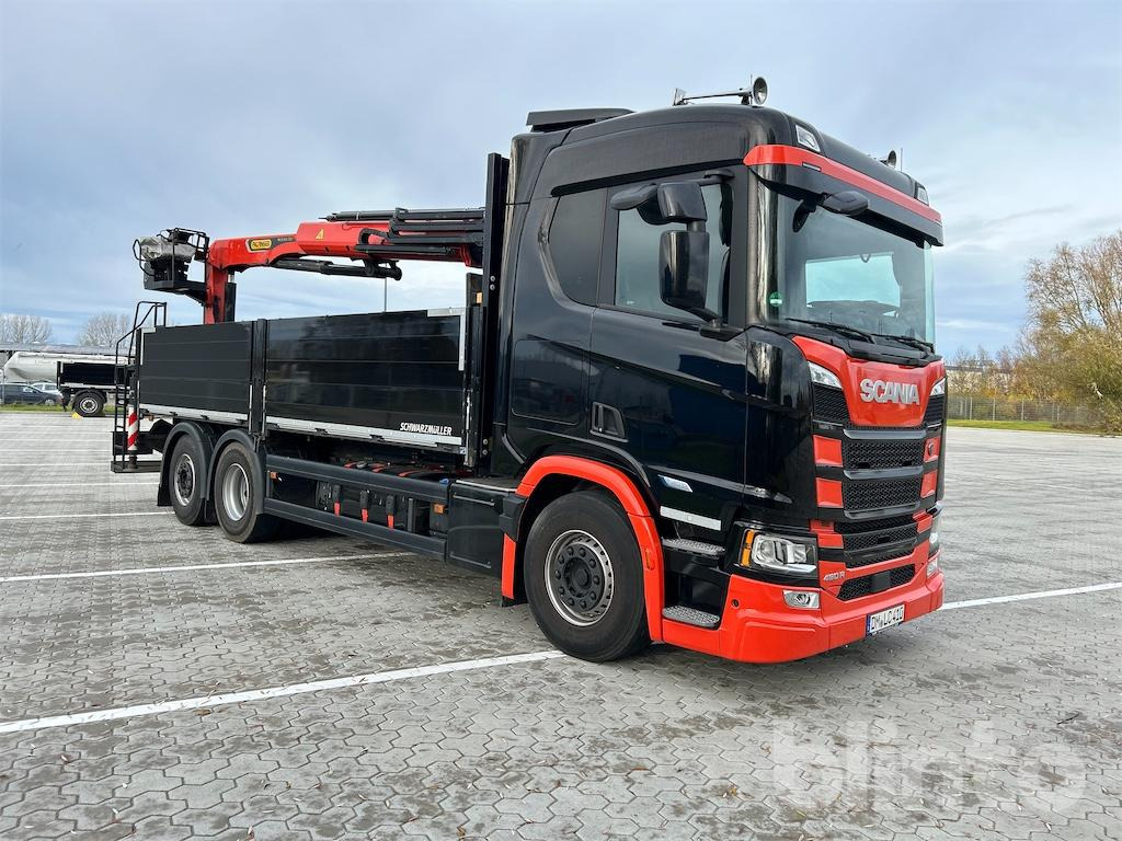 Scania R 460 B6x2*4NB Baustoffpritsche & Palfinger PK 22.001 L TEC7 Ladekran - Lastbil med lad, Lastbil med kran: billede 2 Scania R 460 B6x2*4NB Baustoffpritsche & Palfinger PK 22.001 L TEC7 Ladekran - Lastbil med lad, Lastbil med kran: billede 2