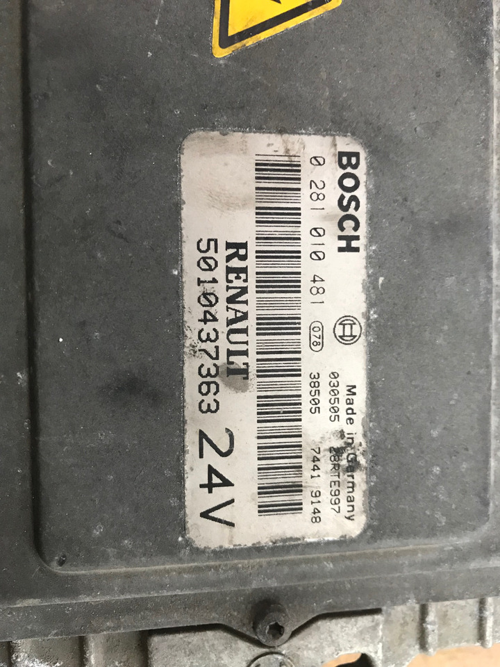 CENTRALINA MOTORE EDC - RIF. RENAULT 5010437363 - RIF. BOSCH 0281010481 - Kontrol blok: billede 2 CENTRALINA MOTORE EDC - RIF. RENAULT 5010437363 - RIF. BOSCH 0281010481 - Kontrol blok: billede 2