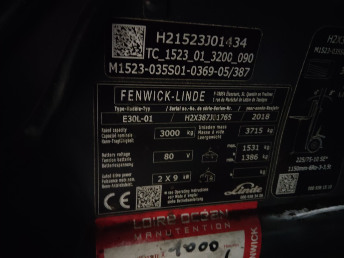 Linde E30L-01 - El gaffeltruck: billede 5 Linde E30L-01 - El gaffeltruck: billede 5